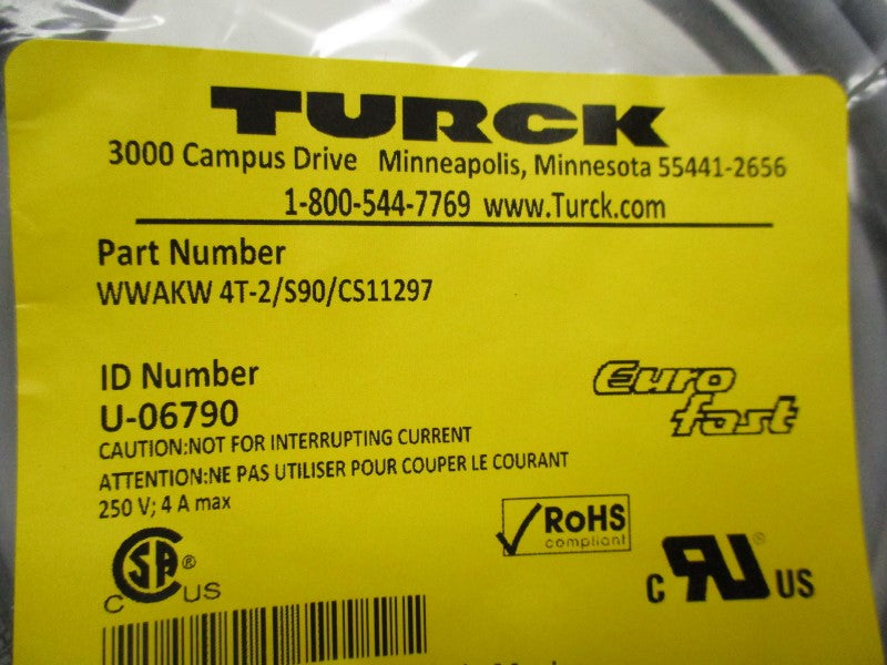 TURCK WWAKW4T-2/S90/CS11297 NSMP