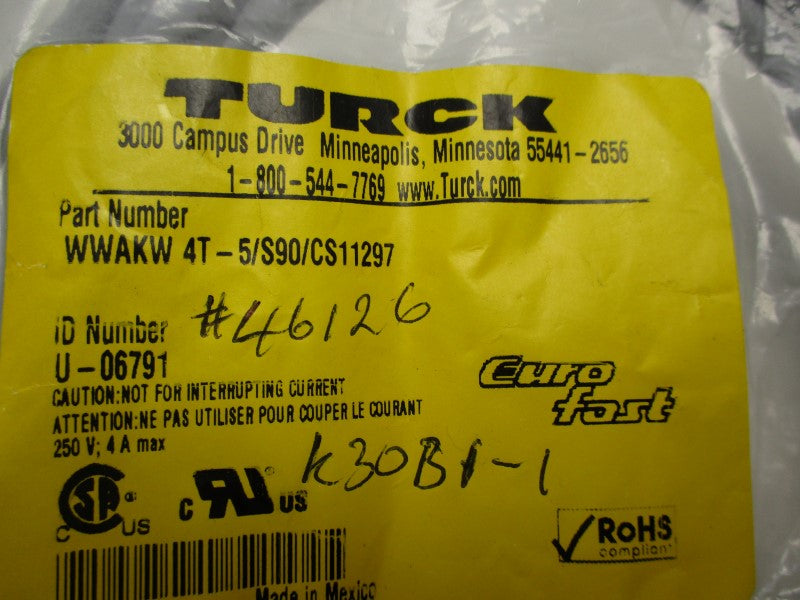 TURCK WWAKW4T-5/S90/CS11297 NSMP