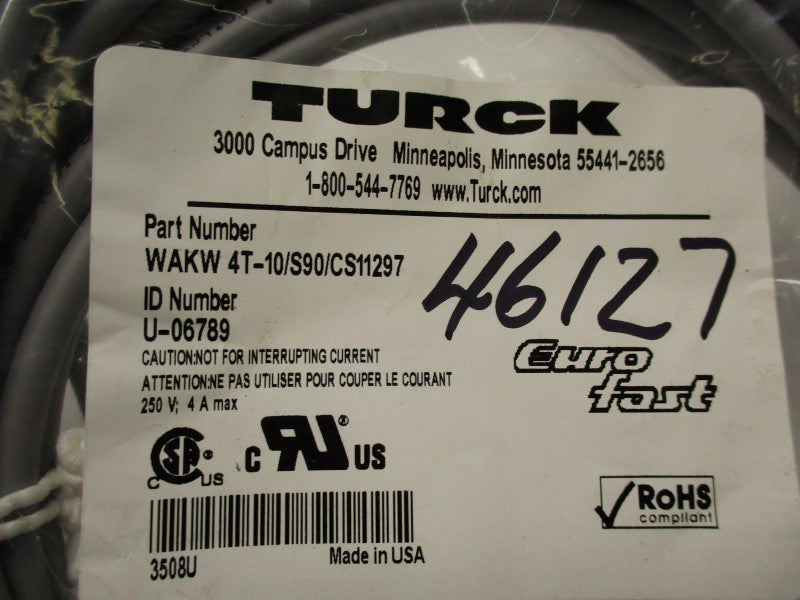 TURCK WAKW4T-10/S90/CS11297 NSMP