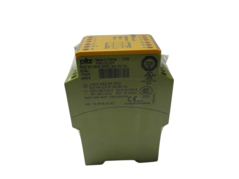 PILZ PNOZ-X3-110VAC-24VDC-3N/O-1N/C-1SO NSMP