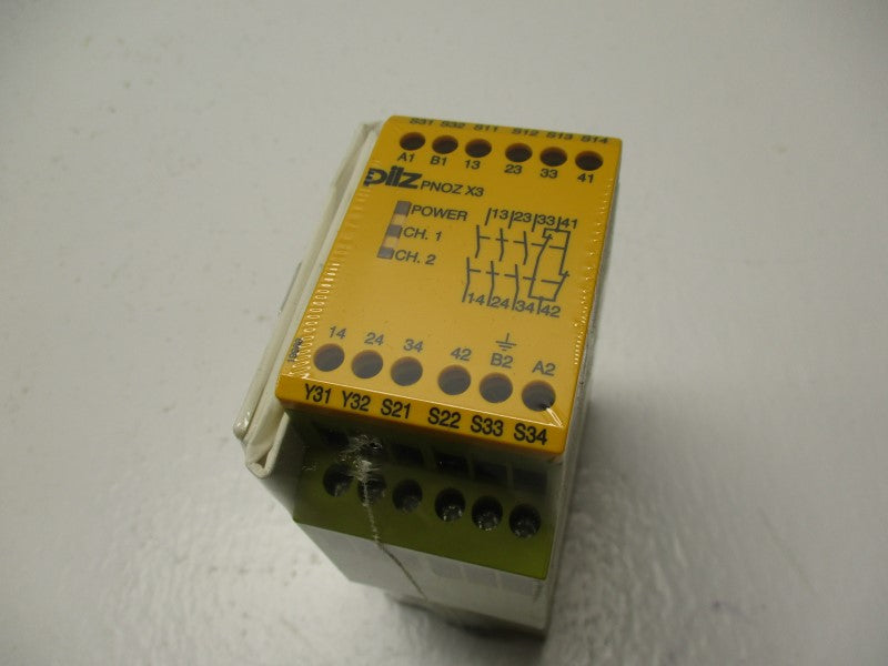 PILZ PNOZ-X3-110VAC-24VDC-3N/O-1N/C-1SO NSMP