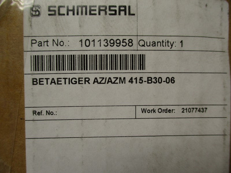 SCHMERSAL AZ/AZM415-B30-06 NSMP