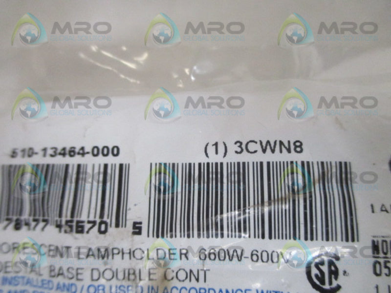 LEVITON 3CWN8 FLOURESCENT LAMP HOLDER  NSMP
