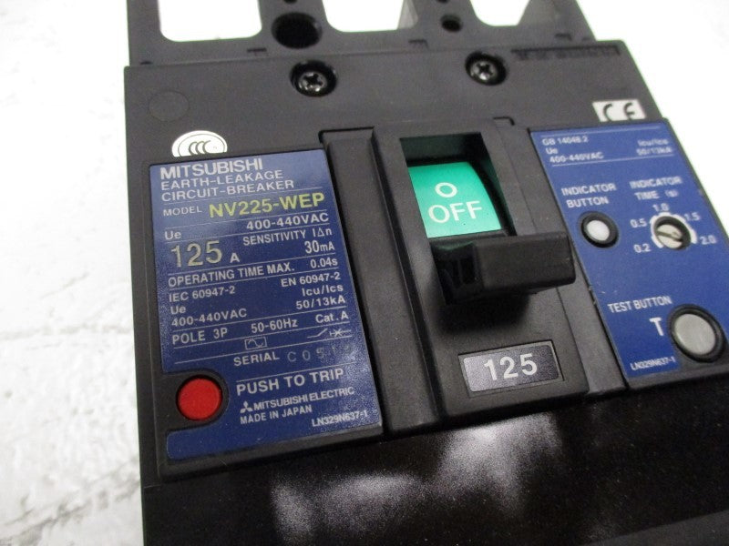 MITSUBISHI NV225-WEP 125A 400-440VAC NSMP