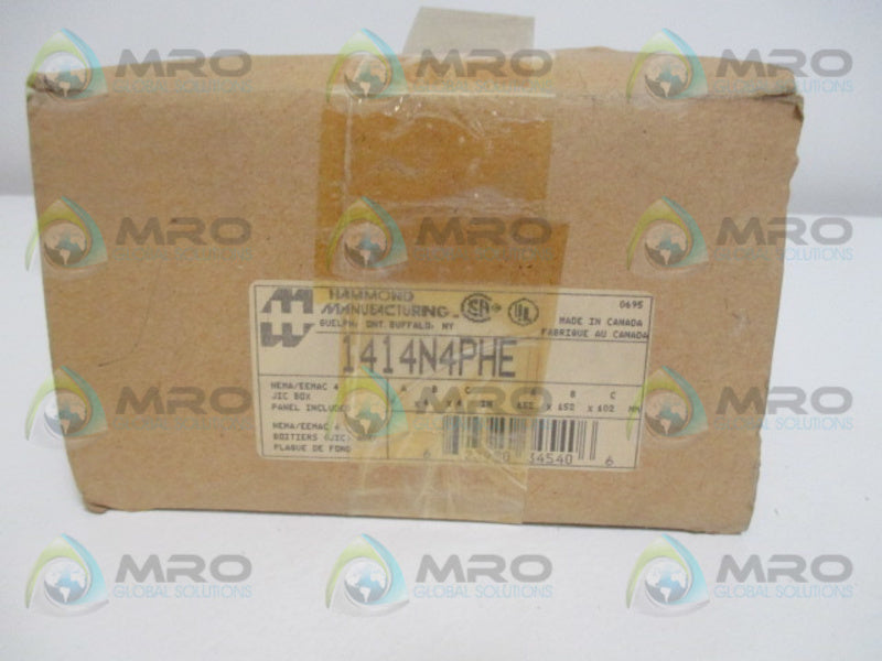 HAMMOND 1414N4PHE JIC BOX PANEL INCLUDED  NSMP