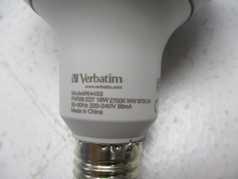 VERBATIM 64453 PAR38(E27) NSMP