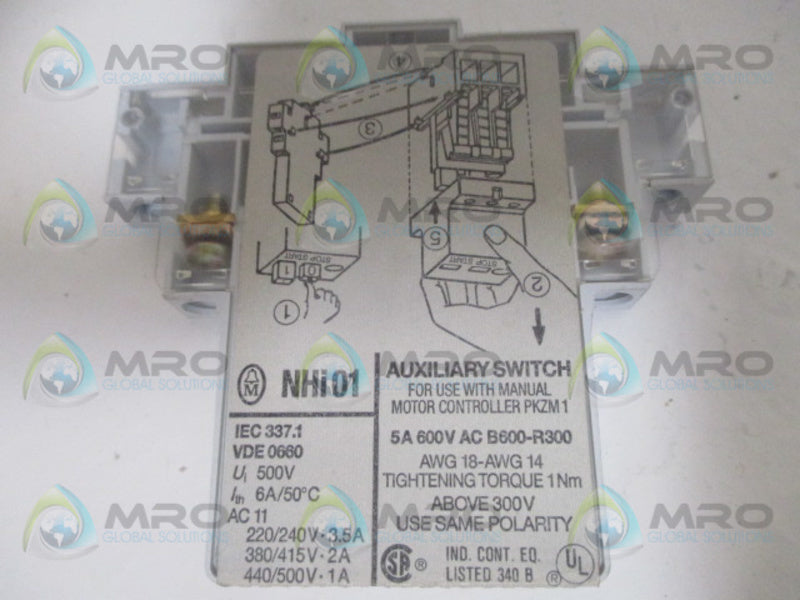 KLOCKNER MOELLER NHI01 AUXILIARY SWITCH  NSNP