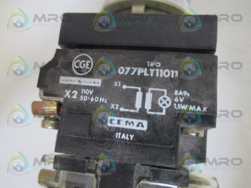 GENERAL ELECTRIC 077PLT11011 GREN PUSHBUTTON  UNMP