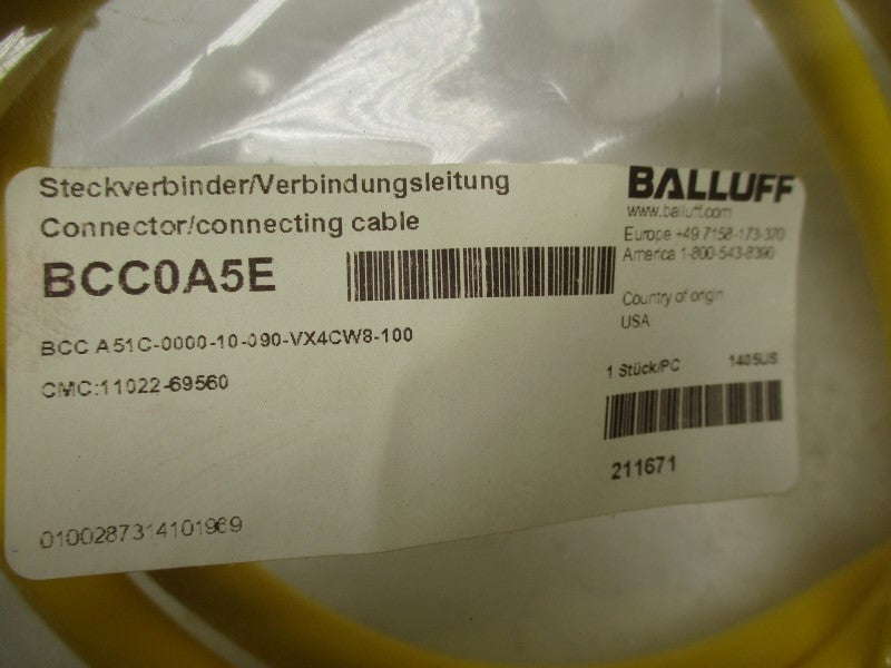 BALLUFF BCC0A5E BCCA51C-0000-10-090-VX4CW8-100 NSMP