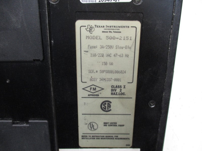 TEXAS INSTRUMENTS 500-2151 UNMP