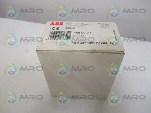 ABB TA25U OVERLOAD RELAY 2,4AMP   NSMP