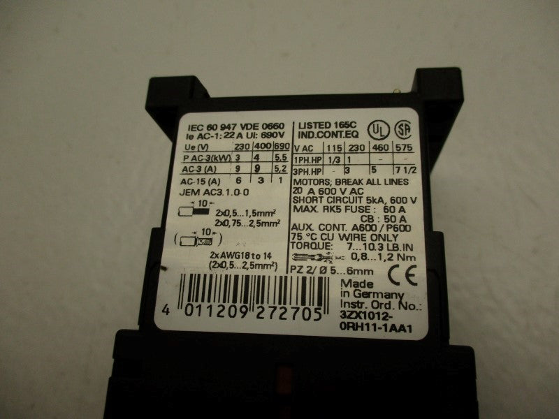 SIEMENS 3RT1016-1BB41 24VDC UNMP