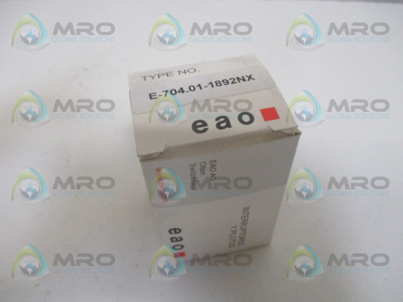 EAO E-704.01-1892NX RED PUSHBUTTON SWITCH  NSMP