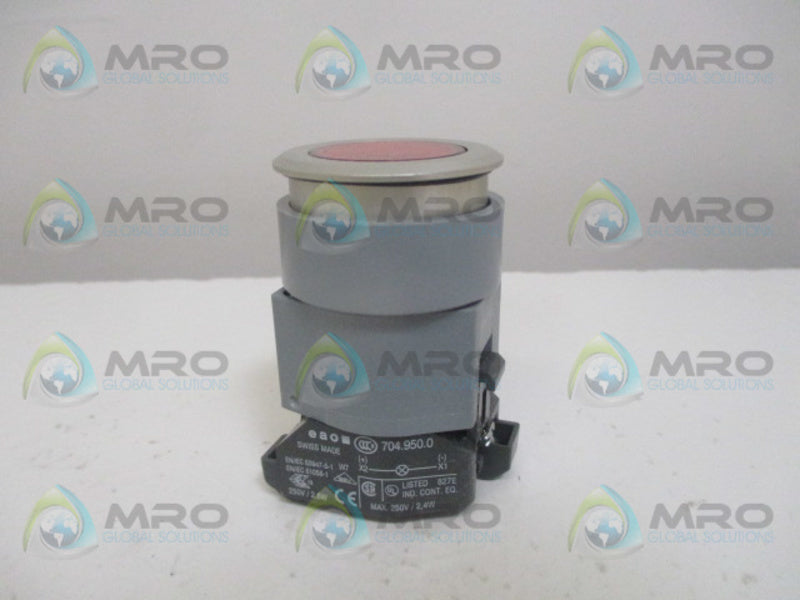 EAO E-704.01-1892NX RED PUSHBUTTON SWITCH  NSMP