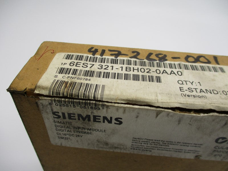 SIEMENS 6ES7321-1BH02-0AA0 NSMP