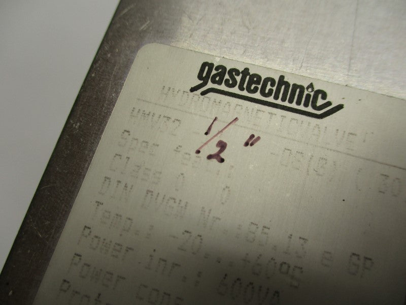 GASTECHNIC HMV32-1/2"-0S(B)(30) UNMP