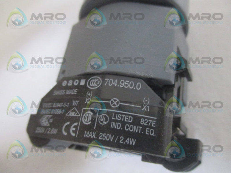 EAO EUS-704.01-1896NX BLUE PUSHBUTTON SWITCH  NSMP