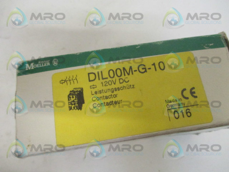 KLOCKNER MOELLER DIL00M-G-10 CONTACTOR 120VDC  NSMP
