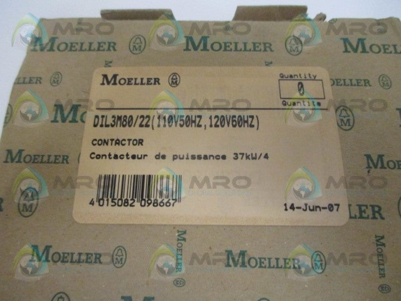 KLOCKNER MOELLER DIL3M80/22 110/120V  NSMP