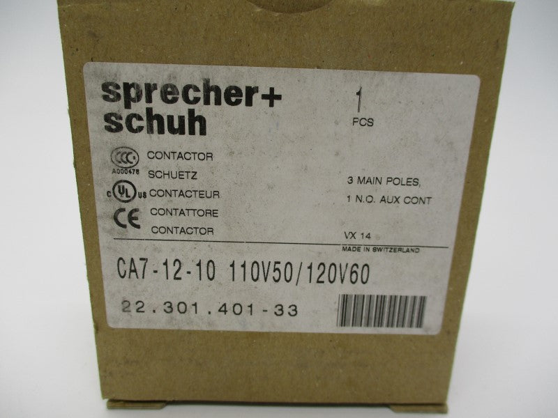 SPRECHNER+SCHUH CA7-12-10 110/120V NSMP