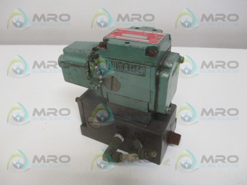 NUMATICS 12SAD4KA SOLENOID VALVE WITH BASE 120V  UNMP