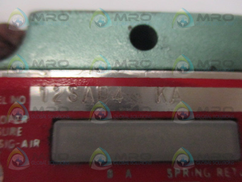 NUMATICS 12SAD4KA SOLENOID VALVE WITH BASE 120V  UNMP