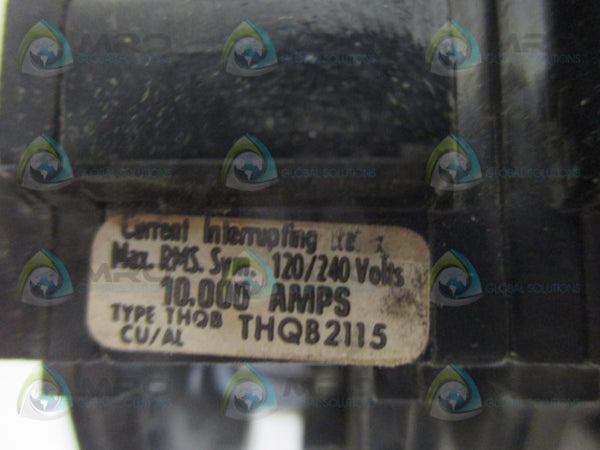 GENERAL ELECTRIC THQB2115 CIRCUIT BREAKER 15A  UNMP