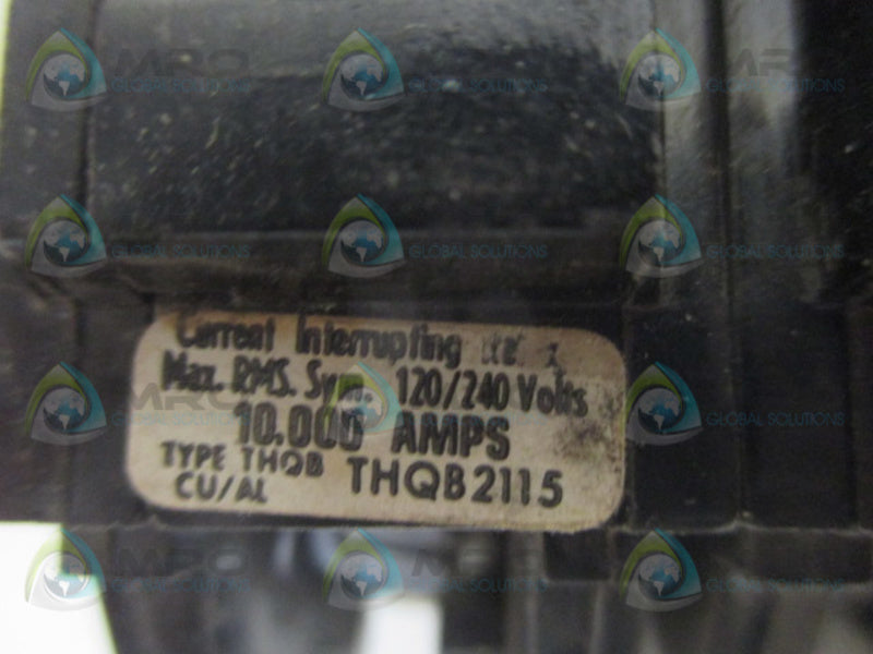 GENERAL ELECTRIC THQB2115 CIRCUIT BREAKER 15A  UNMP