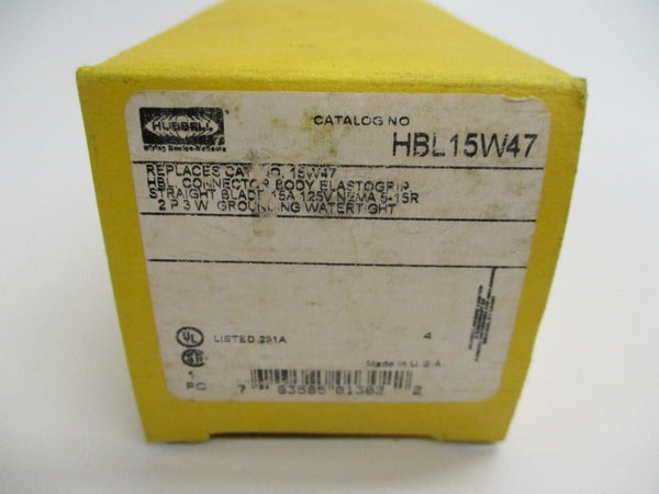 HUBBELL HBL15W47 125V 15A NSMP