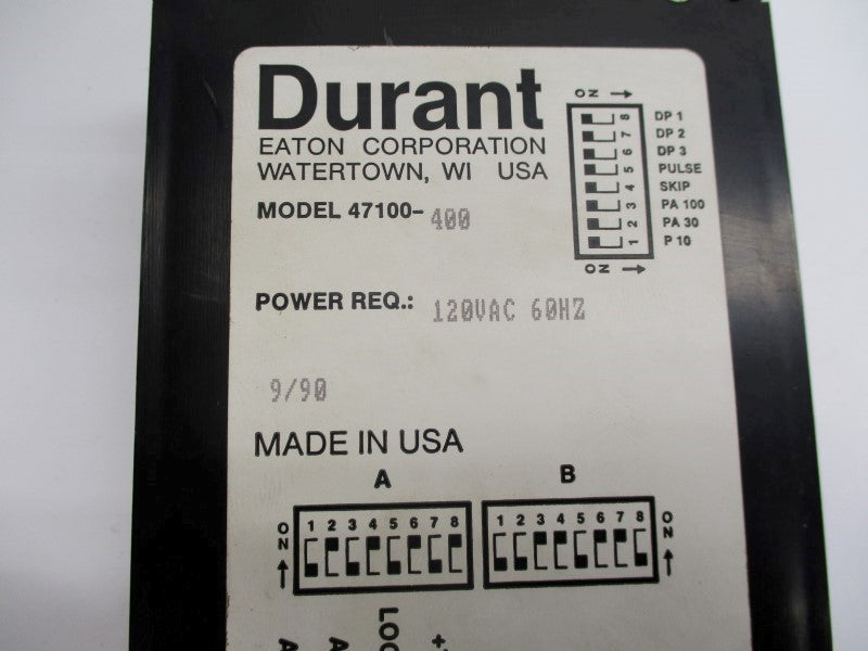 DURANT 47100-400 120VAC NSMP