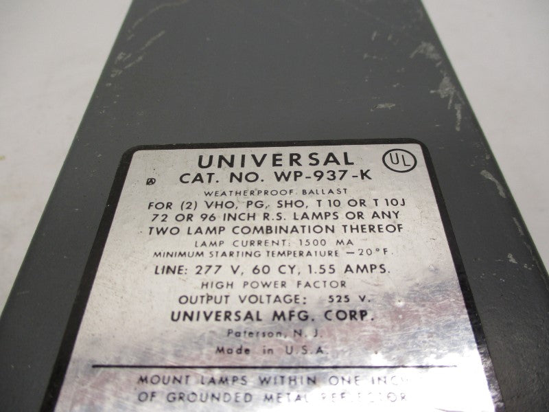 UNIVERSAL WP-937-K UNMP
