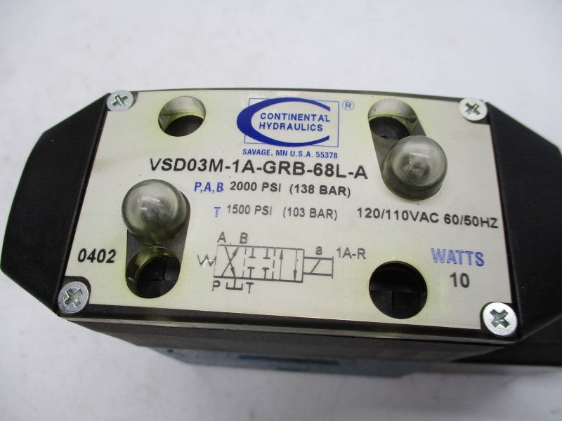 CONTINENTAL HYDRAULICS VSD03M-1A-GRB-68L-A 110/120V NSNP
