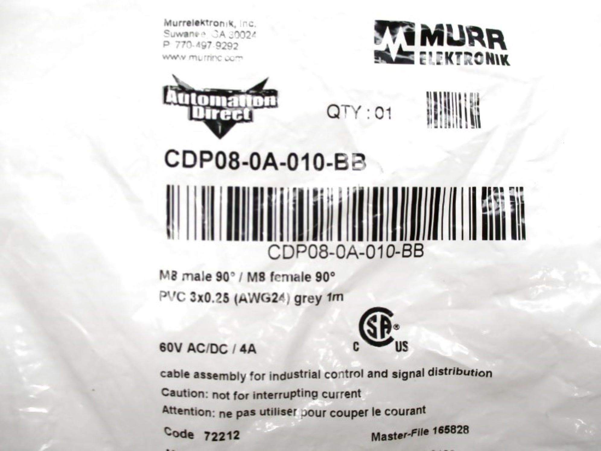 MURR ELEKTRONIK CDP08-0A-010-BB NSMP