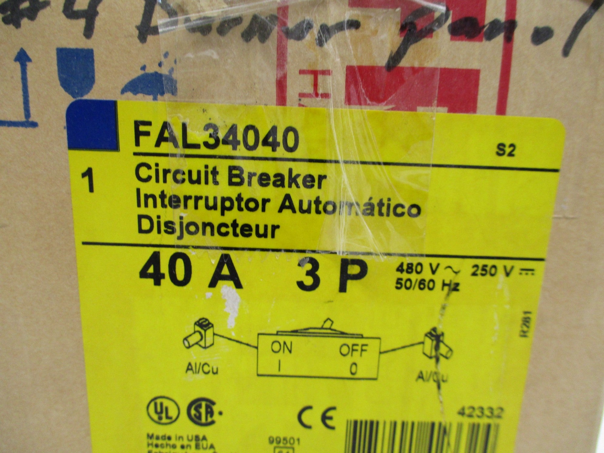 SQUARE D FAL34040 40A (GREY) NSMP