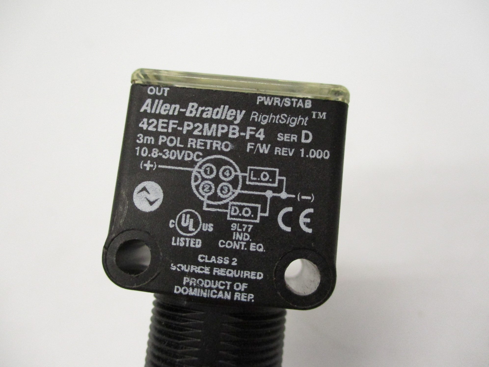 ALLEN BRADLEY 42EF-P2MPB-F4 SER. D F/W 1.000 10.8-30VDC NSNP
