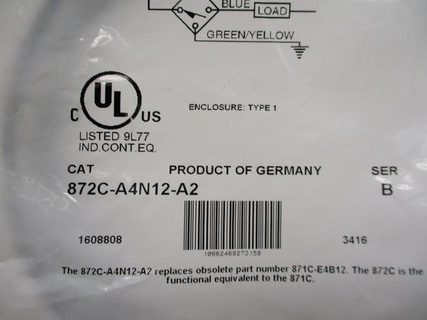 ALLEN BRADLEY 872C-A4N12-A2 SER. B 20-250VAC NSMP