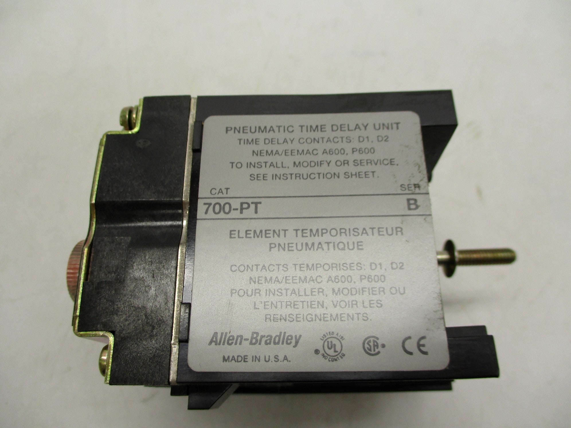 ALLEN BRADLEY 700-PT SER. B 0.1-60S (WH) NSMP