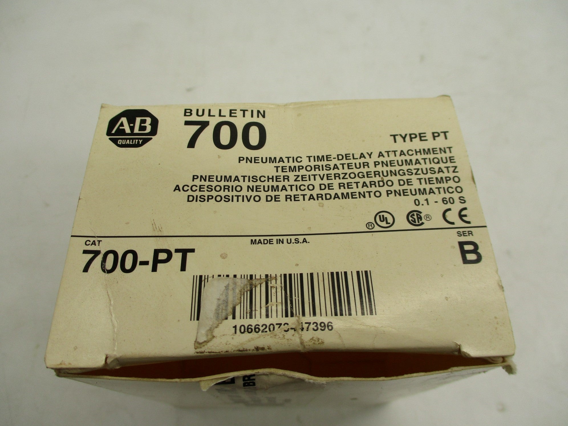 ALLEN BRADLEY 700-PT SER. B 0.1-60S (WH) NSMP