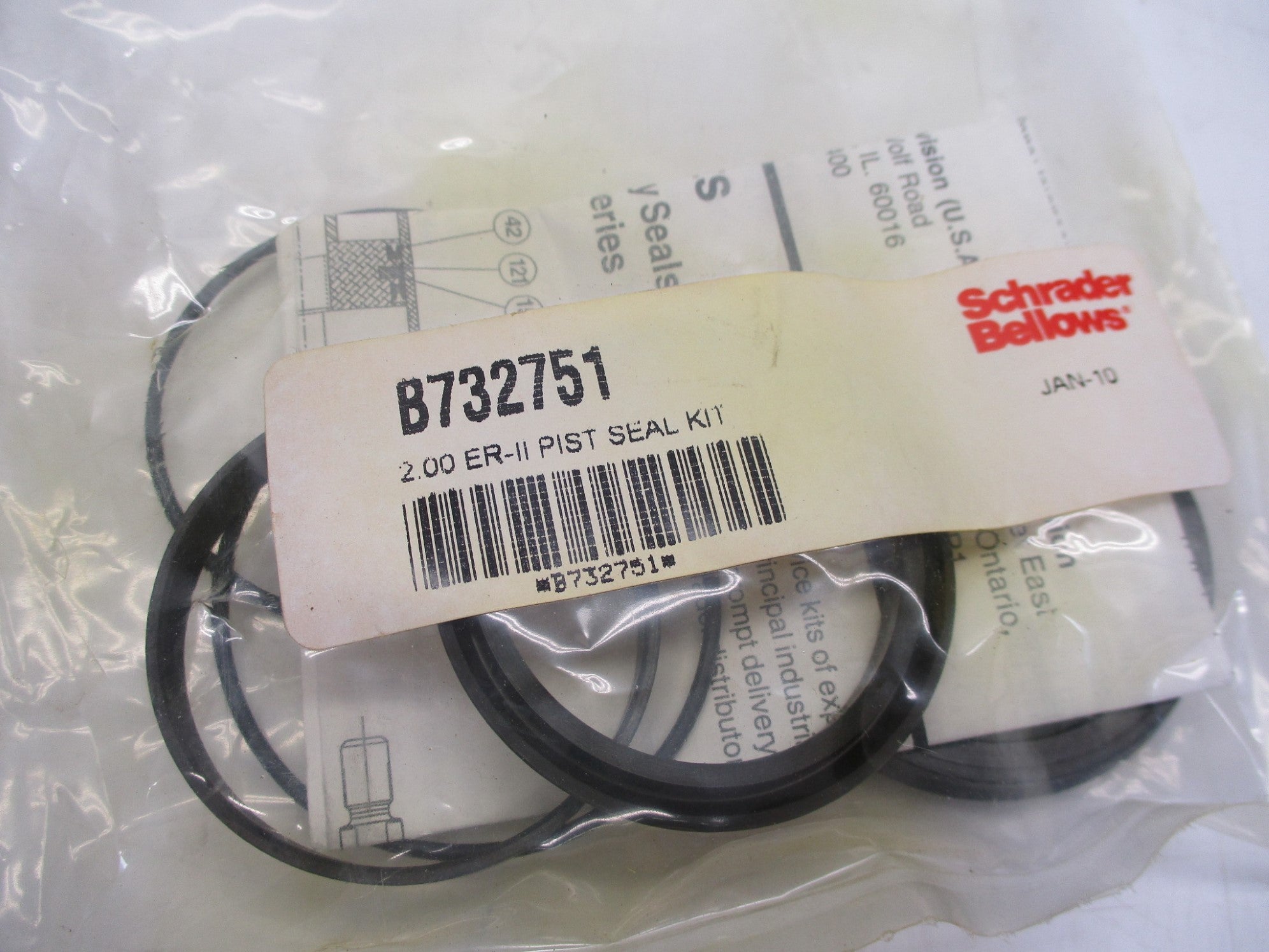SCHRADER BELLOWS B732751 2" NSMP