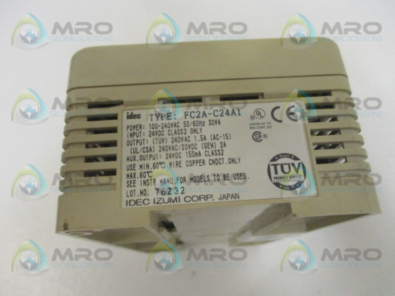 IDEC IZUMI FC2A-C24A1 MICRO PROGRAMMABLE LOGIC CONTROLLER  UNMP