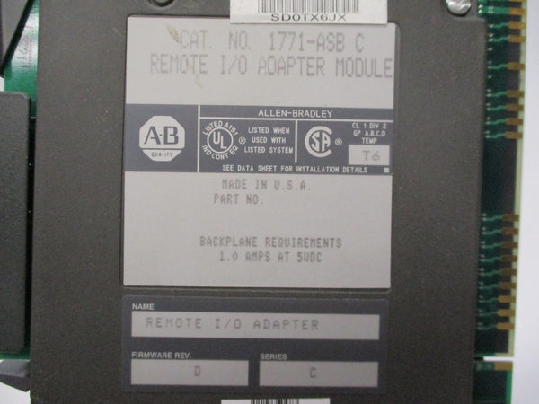 ALLEN BRADLEY 1771-ASB SER. C REMAN
