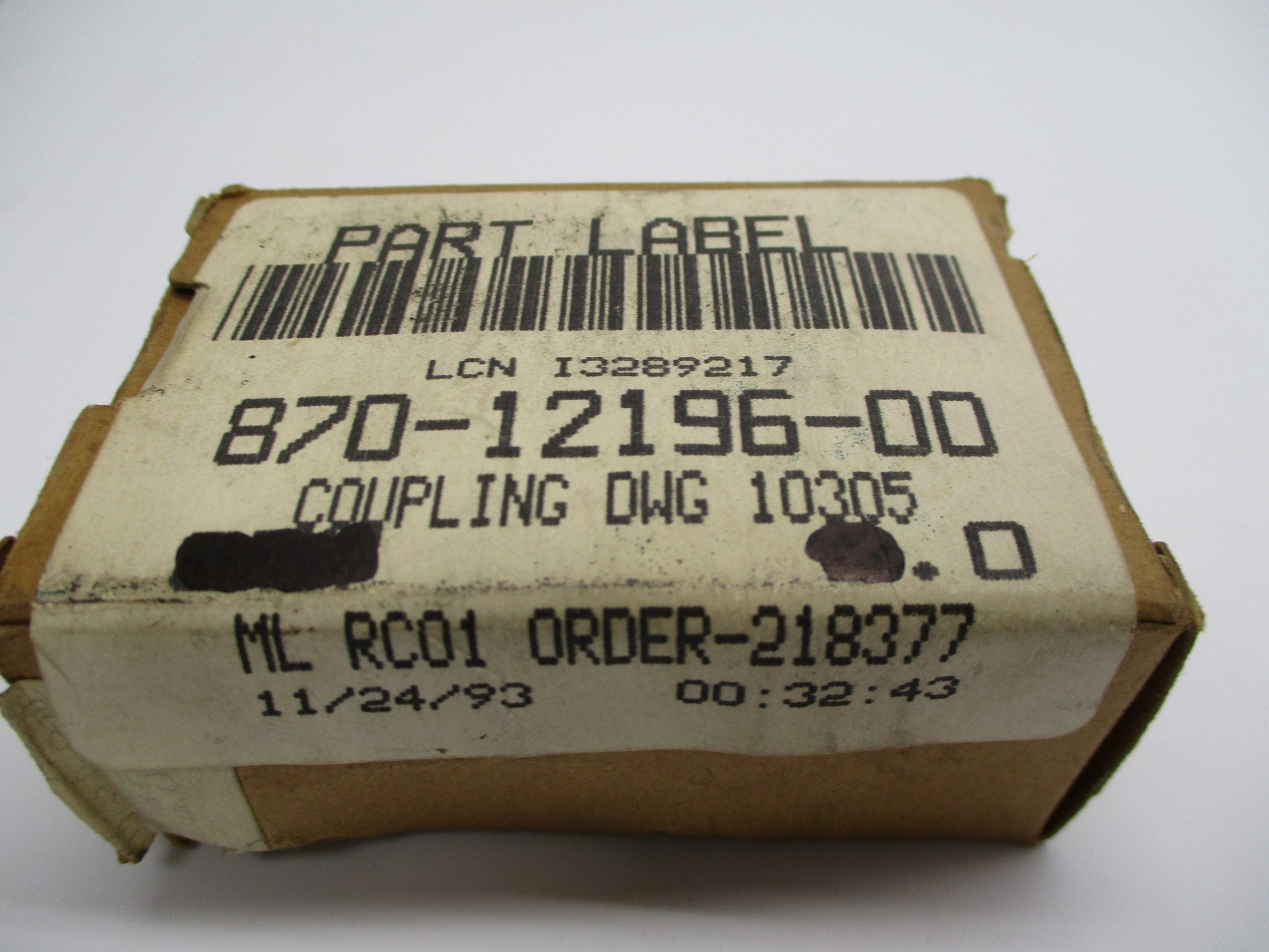 COUPLING DWG 10305 870-12196-00 NSMP