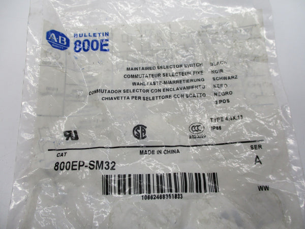 ALLEN BRADLEY 800EP-SM32 SER. A NSMP