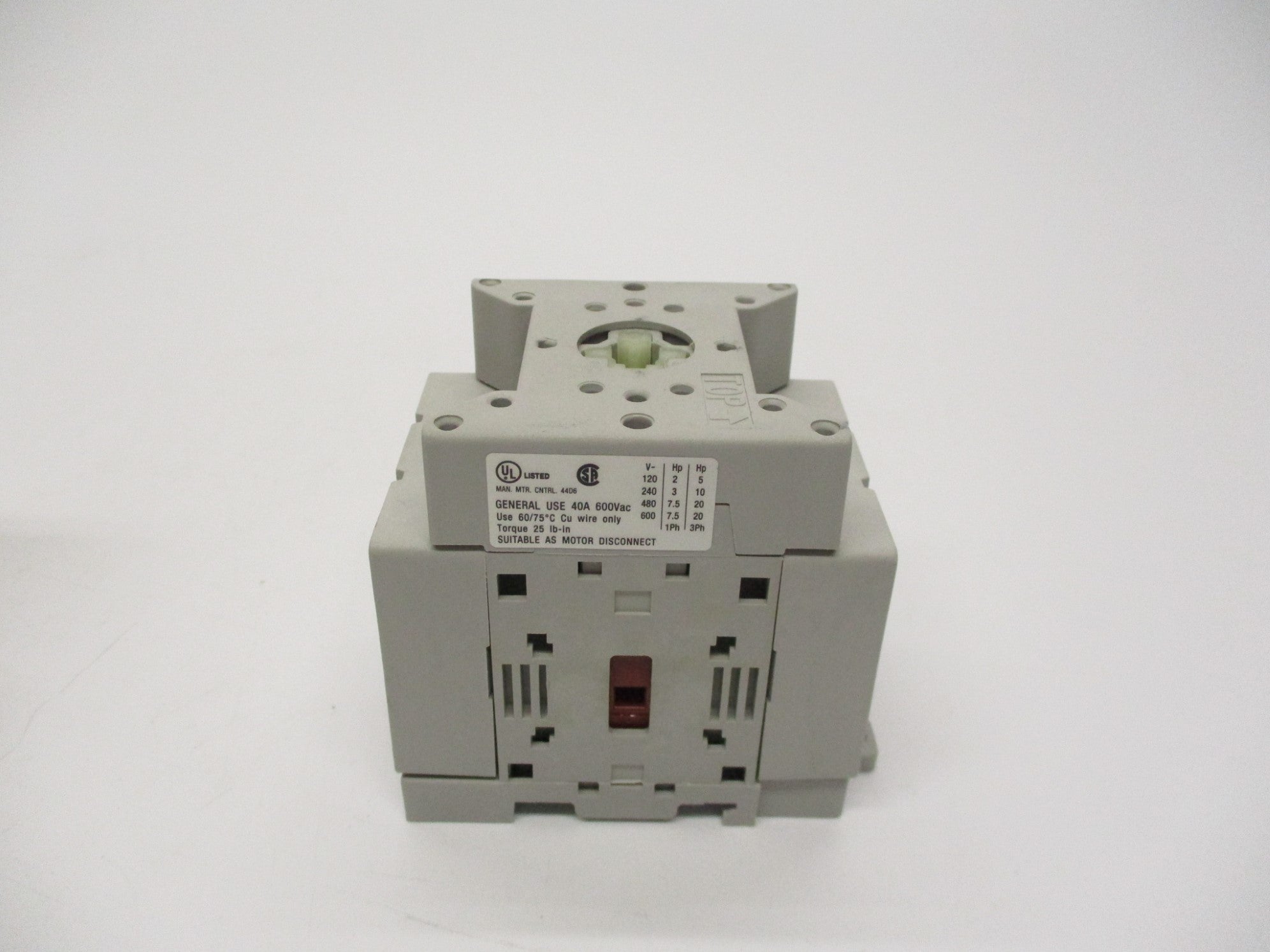 INDUSTRIAL SPARE PART 194E-E40-1753 SER. B 600VAC 40A (BR/WH) NSMP
