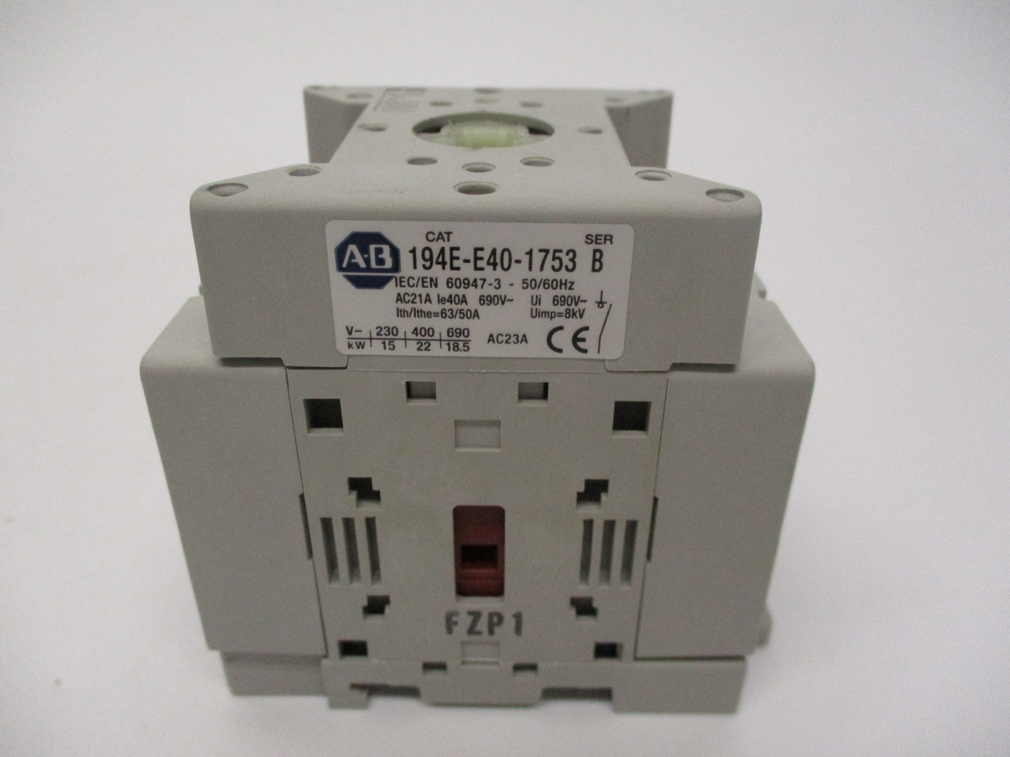 INDUSTRIAL SPARE PART 194E-E40-1753 SER. B 600VAC 40A (BR/WH) NSMP