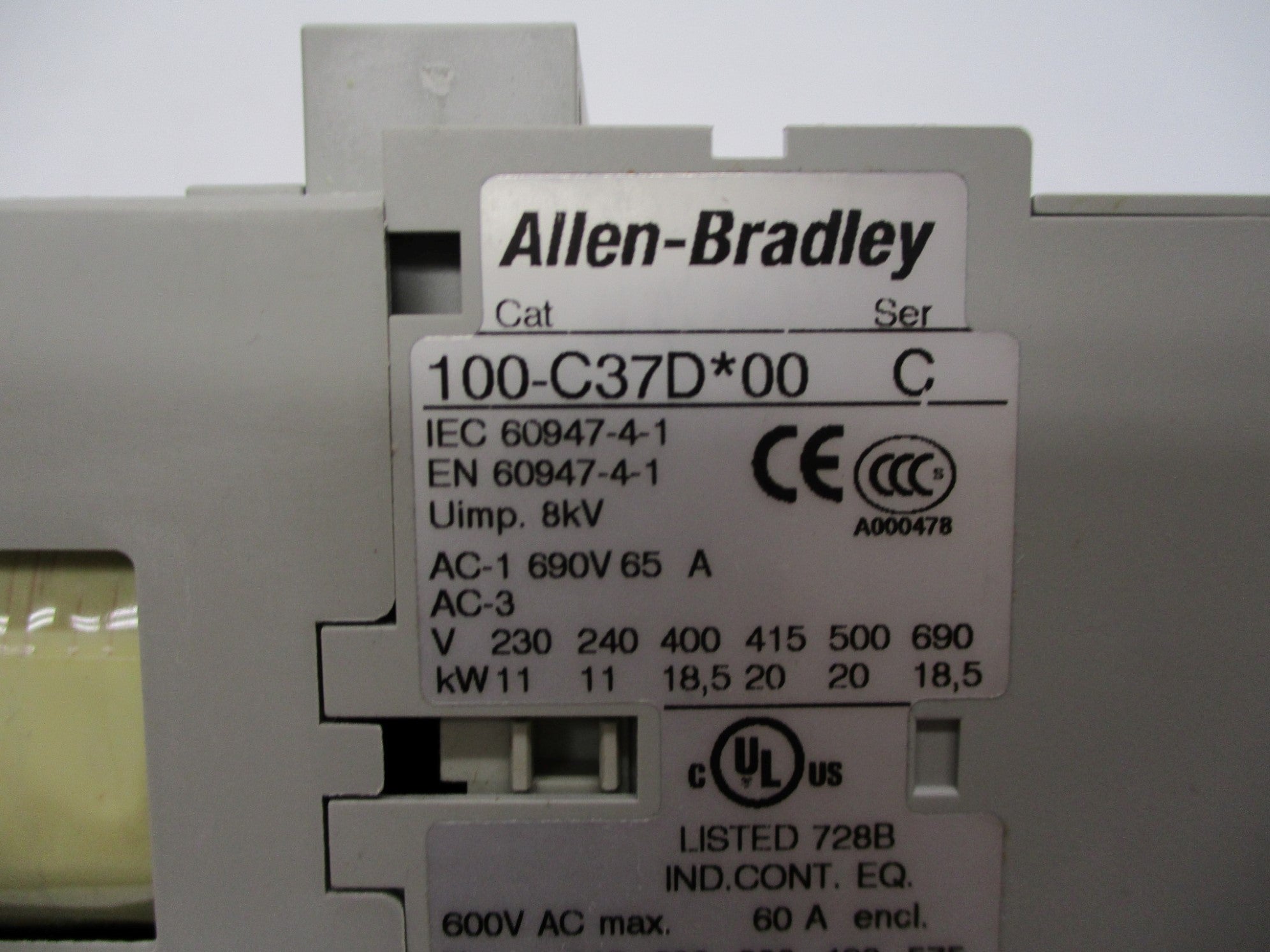 INDUSTRIAL SPARE PART 100-C37DJ10 SER. C 24V (BR/WH) NSMP