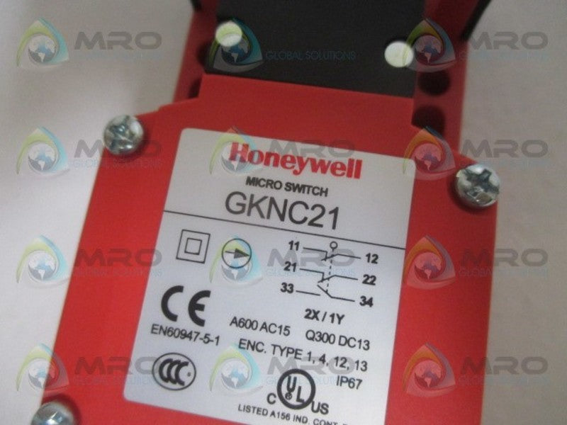 HONEYWELL GKNC21 SAFETY INTERLOCK SWITCH NO KEY  NSNP
