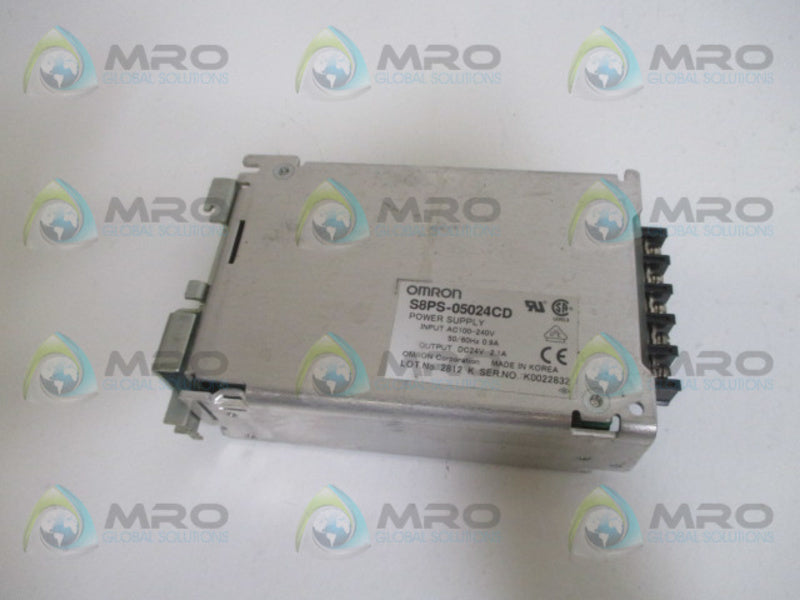 OMRON S8PS-05024CD POWER SUPPLY 2.1 100-240VAC 24VDC  UNMP