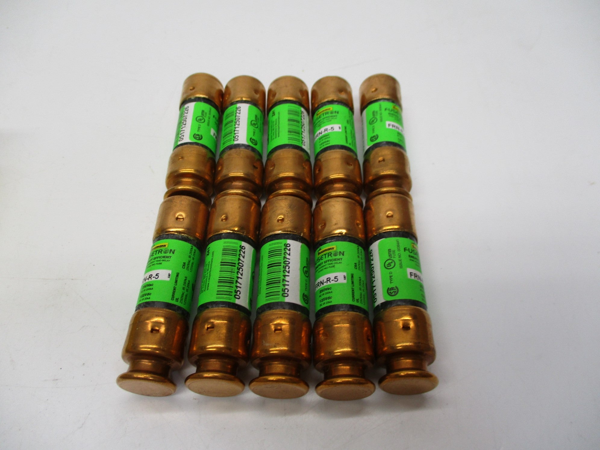 BUSSMANN FRN-R-5 250VAC 5A (PKG OF 10) NSMP