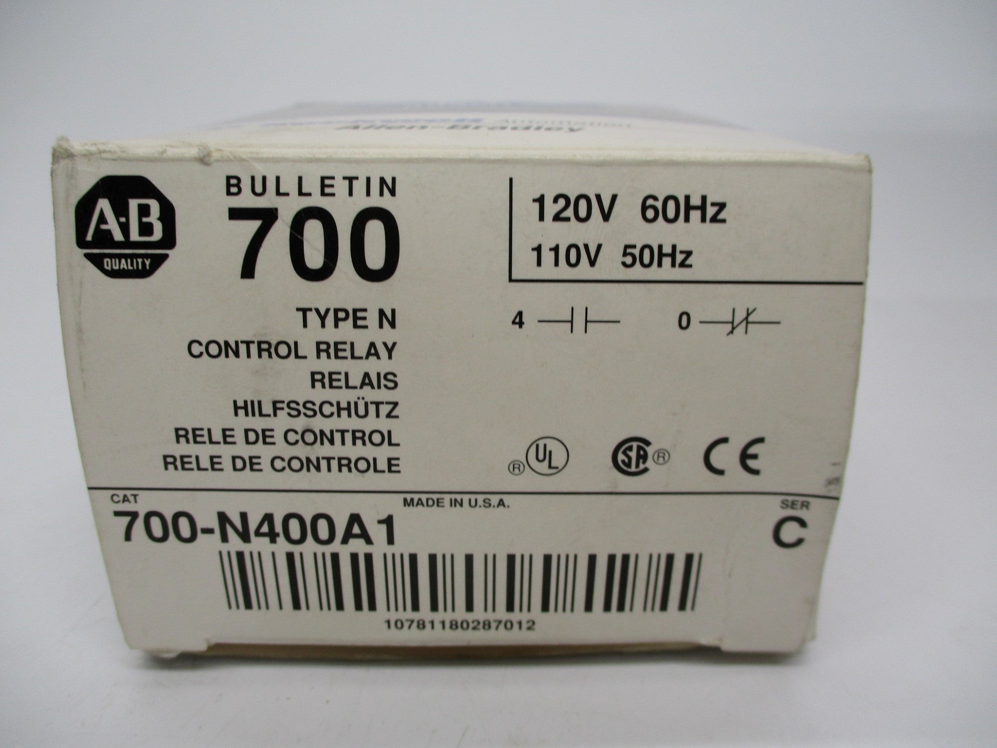 INDUSTRIAL SPARE PART 700-N400A1 SER. C 110/120V 60A (GY/BL) NSMP